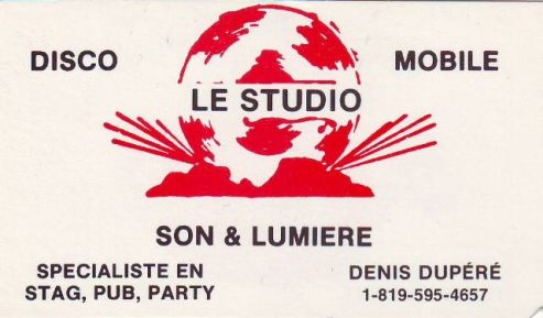 old business cards from danse mobile le studio denis dupere