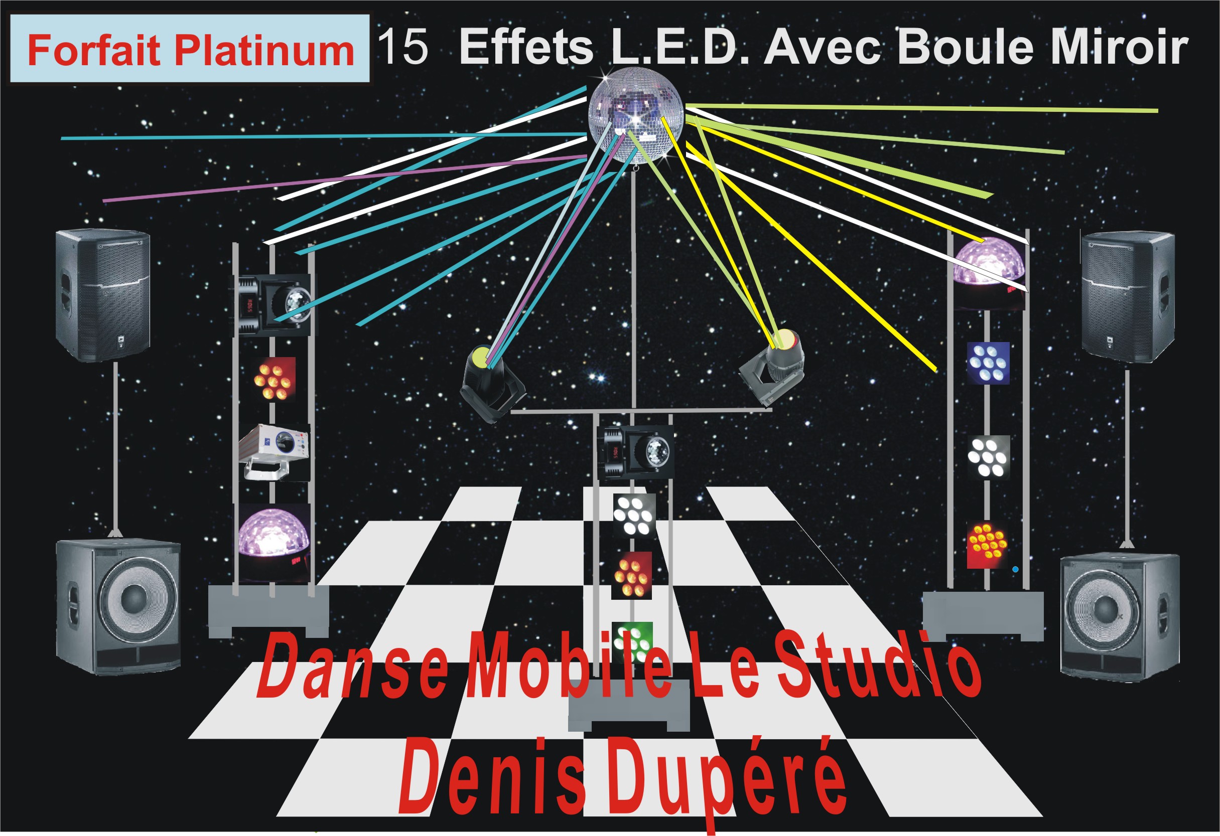 forfait platinum 2026 boule disco forfait platinum 2026, 15 Effects with disco ball